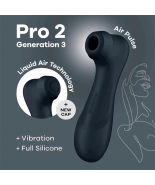 Pro 2 Gener 3 Liquid Air Technology Succión y Vibración Negro