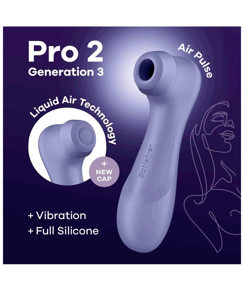 Pro 2 Gen 3 Liquid Air Technology Succion y Vibracion Lilac