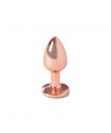 Plug Anal de Metal Rose Gold Talla S