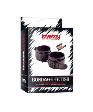 Esposas de Tobillos Bondage Negro Esposas de Tobillos Bondage Negro