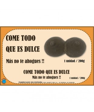 Chocolatina Chocolate Puro Forma de Pecho 200 gr
