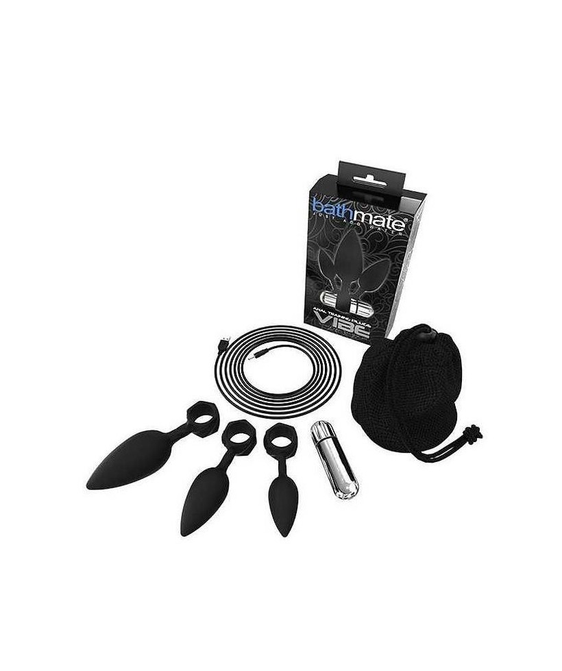 Set de 4 Plugs Entrenamiento Anal con Vibracion