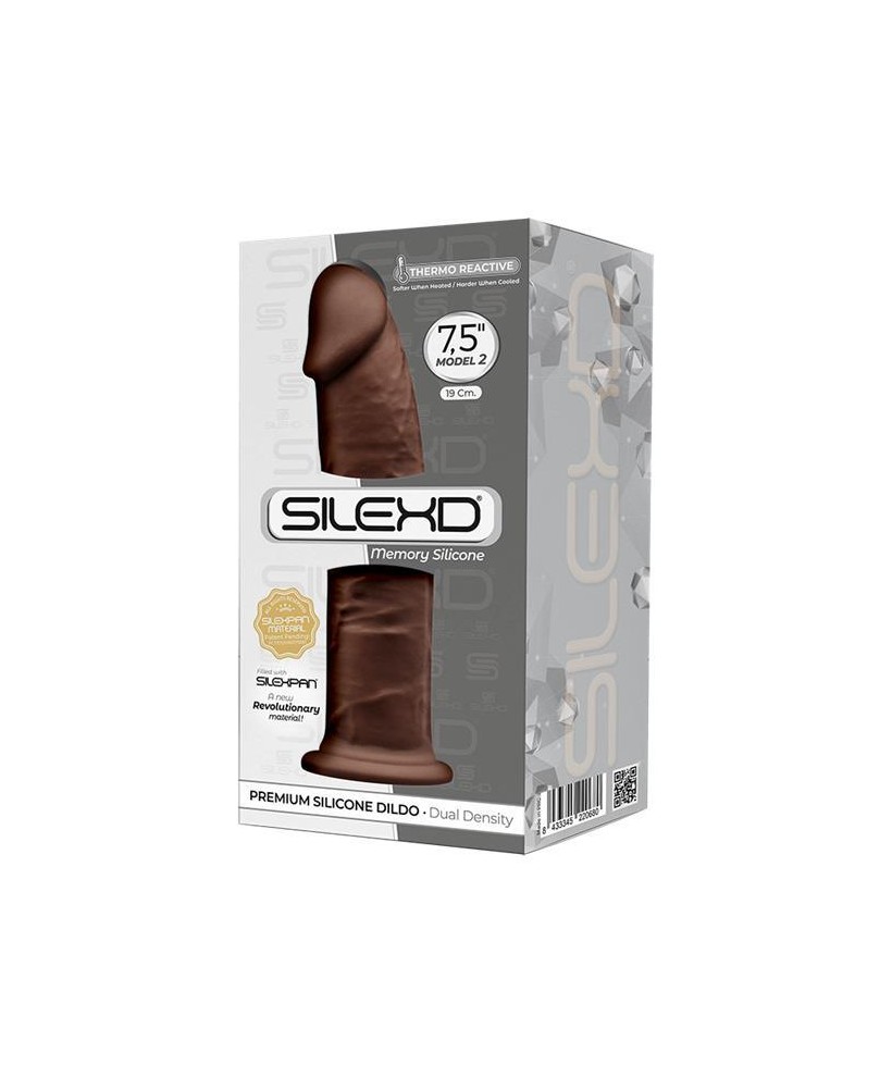 Dildo Dual Density Mod 2 75 Marron