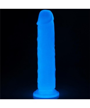 Dildo Lumino 8 Luz Azul