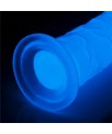 Dildo Lumino 8 Luz Azul