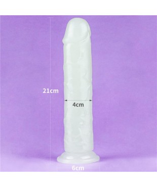 Dildo Lumino 8 Luz Azul Dildo Lumino 8 Luz Azul