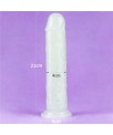Dildo Lumino 8 Luz Azul