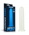 Dildo Lumino 8 Luz Azul