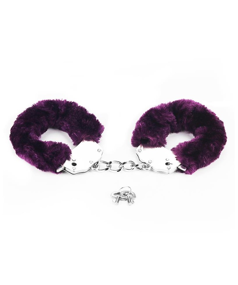 Esposas Metalicas con Pelo Purpura Esposas Metalicas con Pelo Purpura