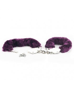 Esposas Metalicas con Pelo Purpura Esposas Metalicas con Pelo Purpura