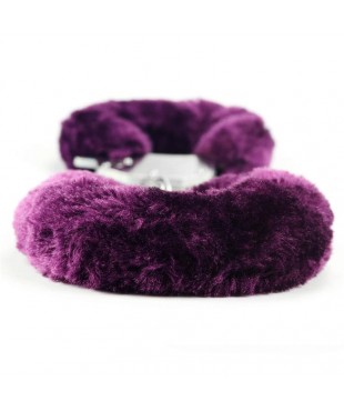 Esposas Metalicas con Pelo Purpura Esposas Metalicas con Pelo Purpura