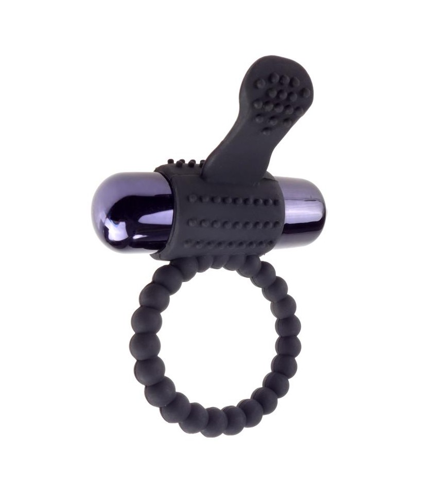 Fantasy C Ringz Super Anillo Vibrador de Silicona Negro