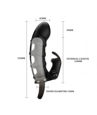 Cuper Funda para el Pene con Vibracion 4 cm Cuper Funda para el Pene con Vibracion 4 cm