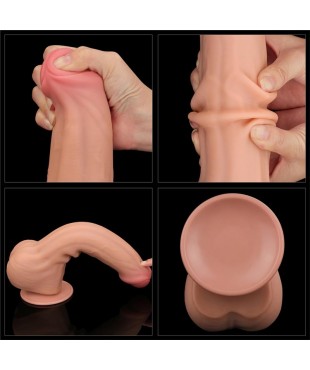 Dildo Dual Layer Piel Retractil 115 Dildo Dual Layer Piel Retractil 115