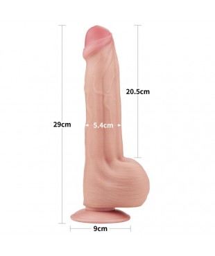Dildo Dual Layer Piel Retractil 115 Dildo Dual Layer Piel Retractil 115