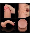 Dildo Dual Layer Piel Retractil 12
