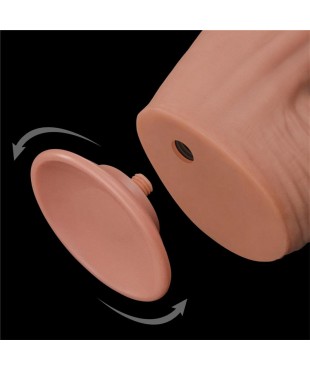 Dildo Dual Layer Piel Retractil 12 Dildo Dual Layer Piel Retractil 12