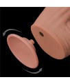 Dildo Dual Layer Piel Retractil 12