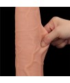 Dildo Dual Layer Piel Retractil 135