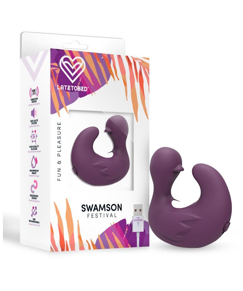 Swamson Dedal Patito Estimulador USB Silicona Violet