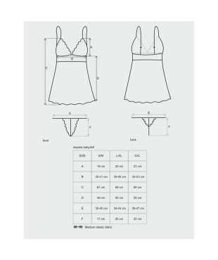 Imperia Babydoll y Tanga Color Negro
