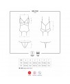 810 COR 1 Corset y Tanga Color Negro