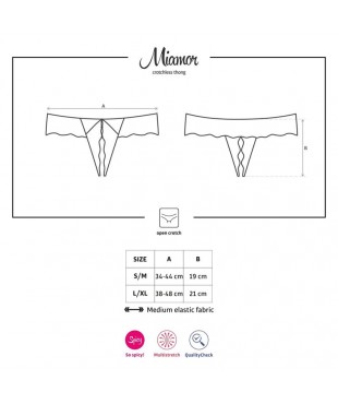 Miamor Tanga Abierto Color Negro