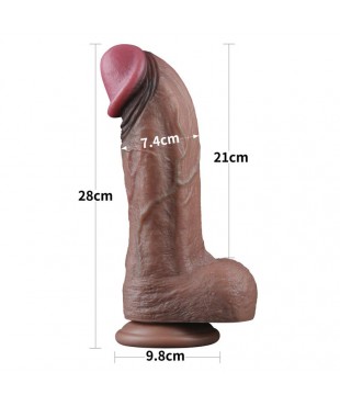 Dildo Silicona Dual Layered XXL 11 Dildo Silicona Dual Layered XXL 11