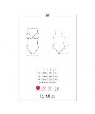 838 TED 1 Bodysuit Negro