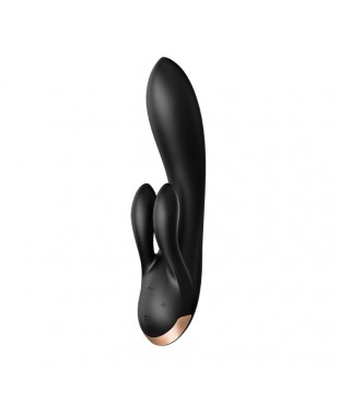 Double Flex Vibrador Punto G 3 Motores Satisfyer APP Connect Negro