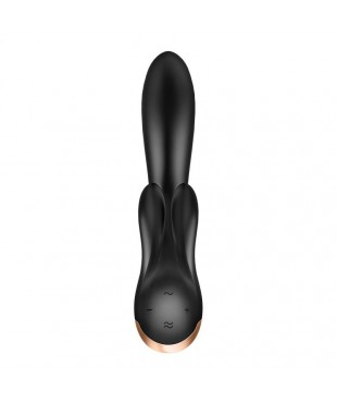 Double Flex Vibrador Punto G 3 Motores Satisfyer APP Connect Negro Double Flex Vibrador Punto G 3 Motores Satisfyer APP Connect Negro