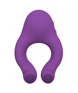 Fenda Anillo Vibrador con Lengua Estimulador y Control Remoto 3 Motores USB Magnetico