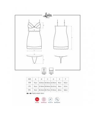 Lovica Chemise y Tanga Color Rojo Lovica Chemise y Tanga Color Rojo