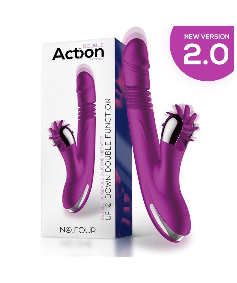 No Four Vibrador Up and Down y Rueda Estimuladora