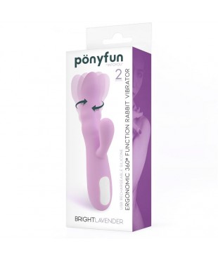 Brightlavender Vibrador y Rotador Doble Motor 360º USB Silicona