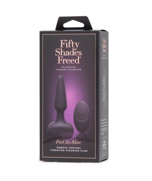 Feel So Alive Plug Anal con Vibrador Control Remoto Recargable USB