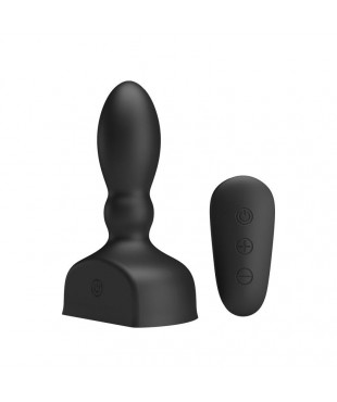 Estimulador Anal Harriet Inflable USB Silicone Negro