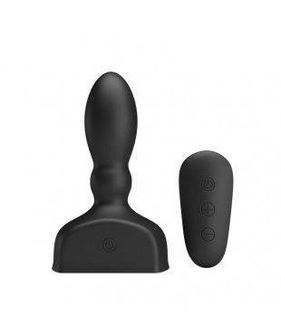 Estimulador Anal Harriet Inflable USB Silicone Negro