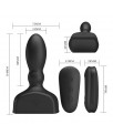 Estimulador Anal Harriet Inflable USB Silicone Negro