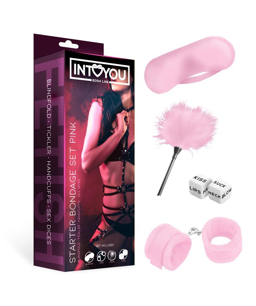 Kit de Bondage para Principiantes Starters 4 Piezas Rosa