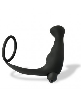 Iuterp Plug Anal con Vibración y Anillo para el Pene