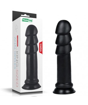 Dildo King Sized Anal Ripples 1125 Negro