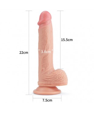 Dildo Nature 85 Silicona Liquida Natural