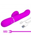 Mariana Vibrador 4en1 Silicona Fucsia