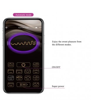 Liam Vibrador Punto G Silicona con APP Morado