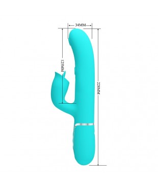 Gigi Vibrador con Licking y Thumping Turquesa