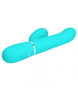 Mariana Vibrador 4 en 1 Silicona Turquesa