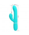 Mariana Vibrador 4 en 1 Silicona Turquesa