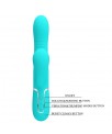 Mariana Vibrador 4 en 1 Silicona Turquesa