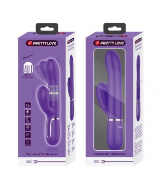Mariana Vibrador 4 en 1 Silicona Morado